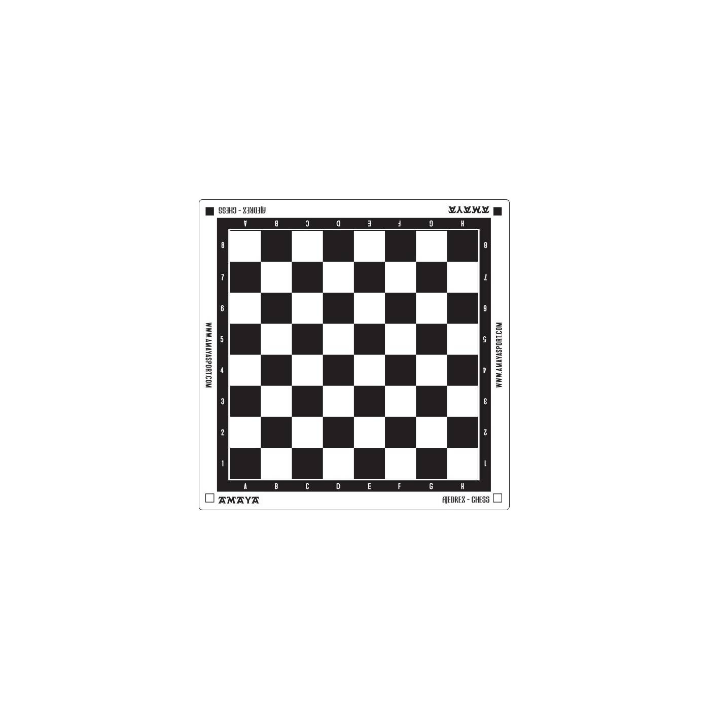 Tablero ajedrez plástico