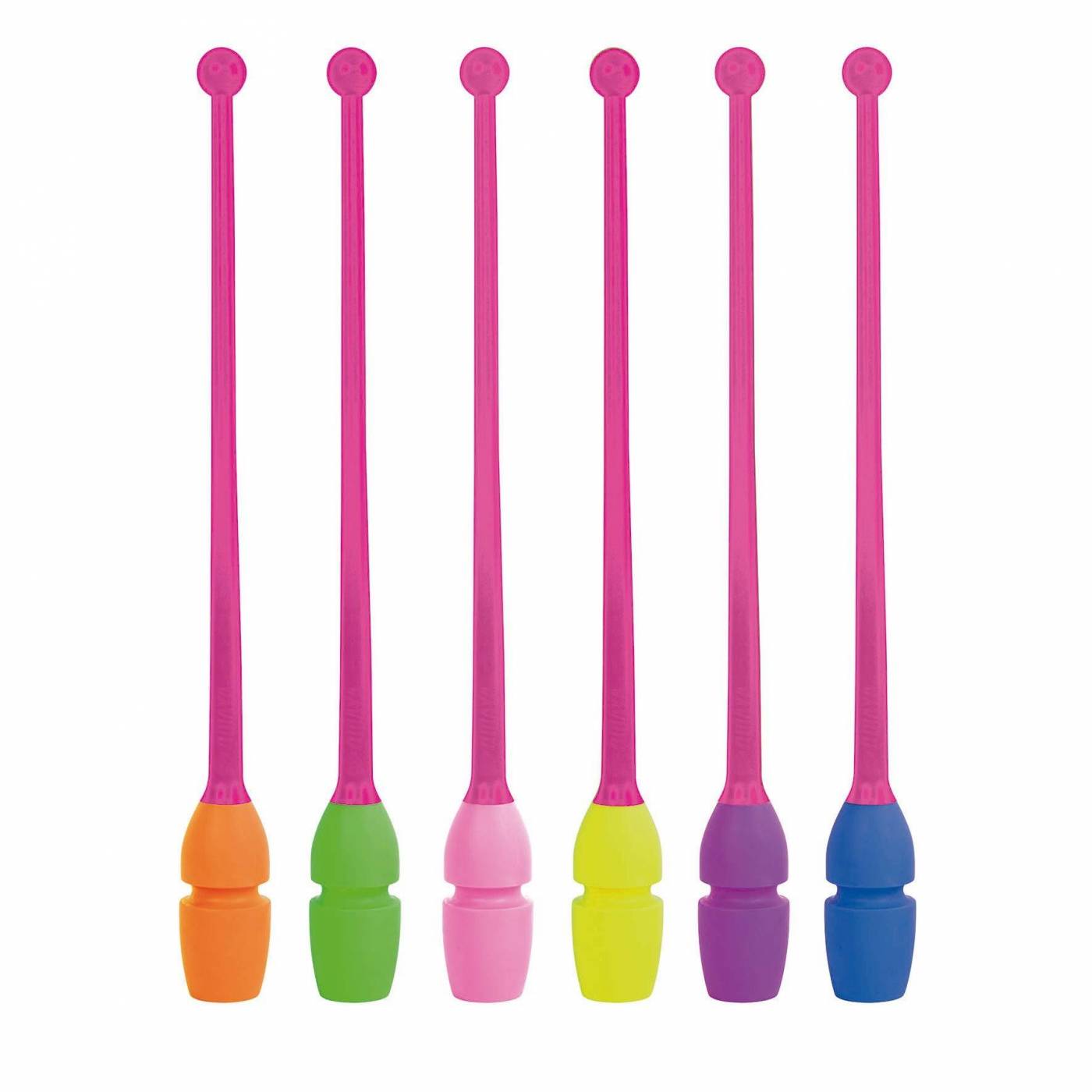 Mazas engarzables bicomponentes infantiles 36 cm (Cuello fucsia)