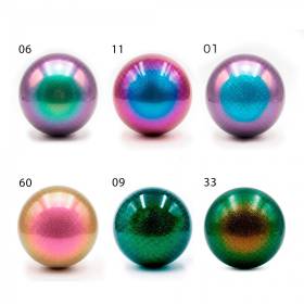 Pelota Caucho Glow Iridiscente